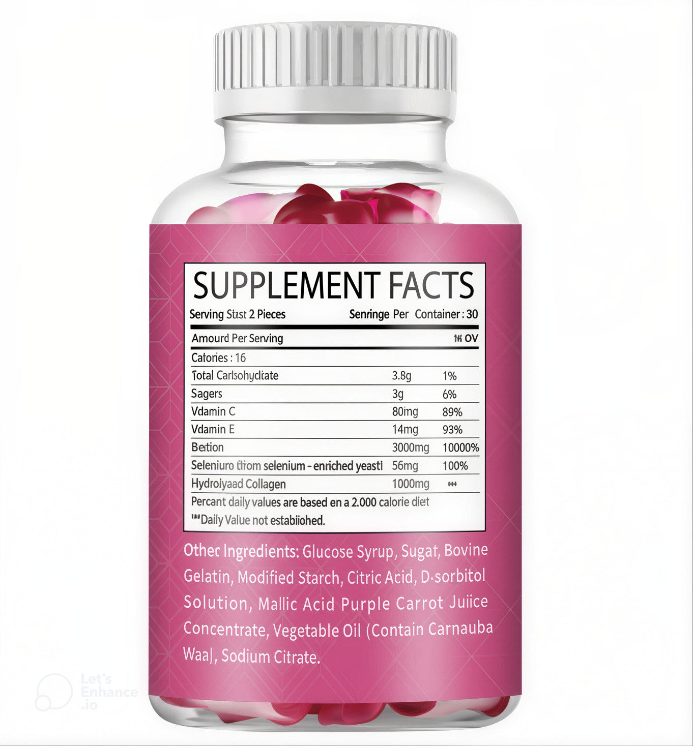 Premium Collagen Gummies with Biotin & Vitamin C