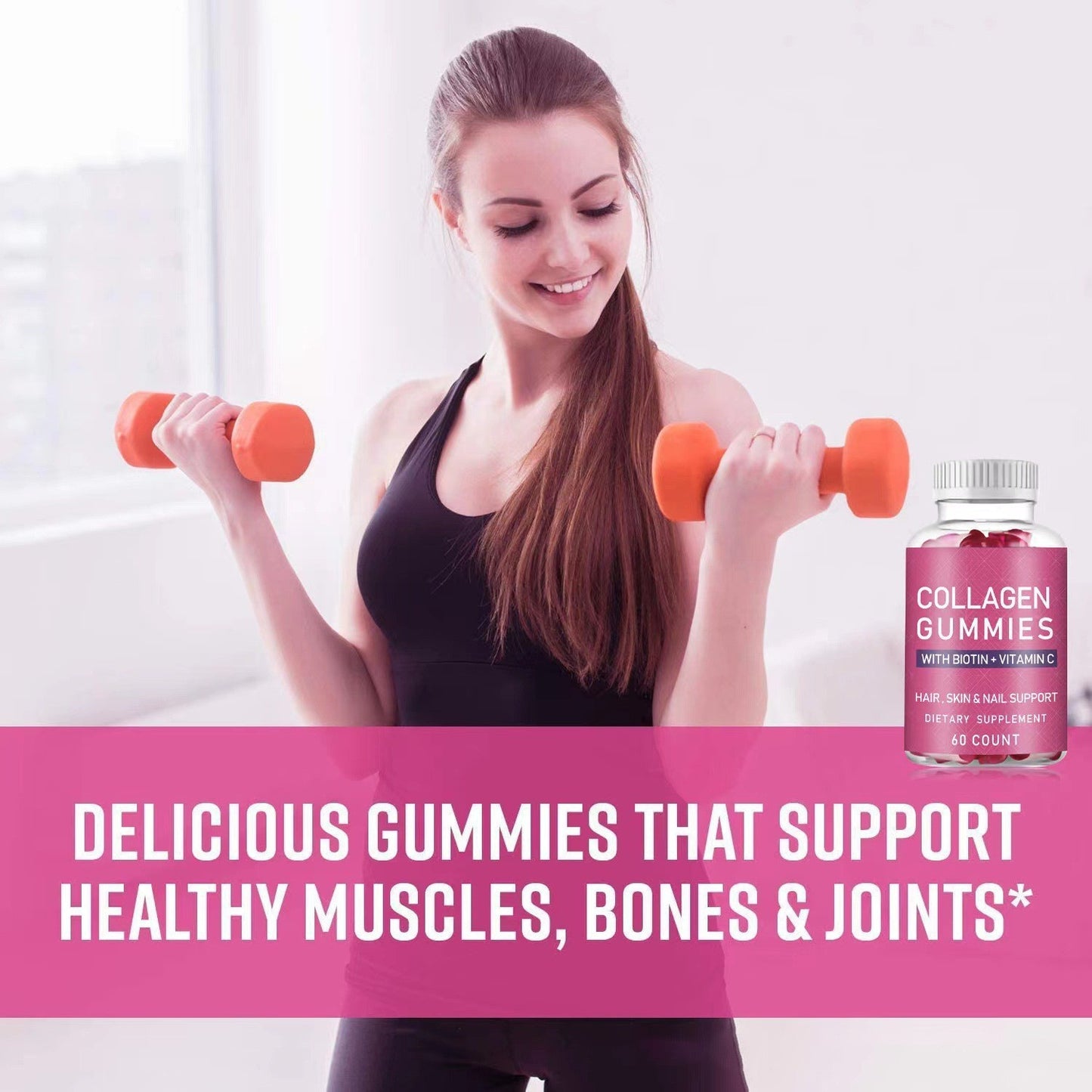 Premium Collagen Gummies with Biotin & Vitamin C