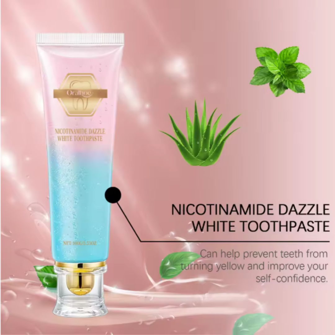 Oralhoe Nicotinamide Dazzle White Toothpaste