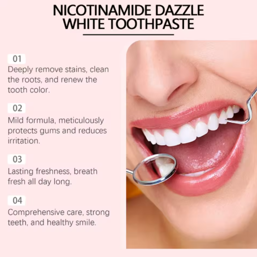 Oralhoe Nicotinamide Dazzle White Toothpaste