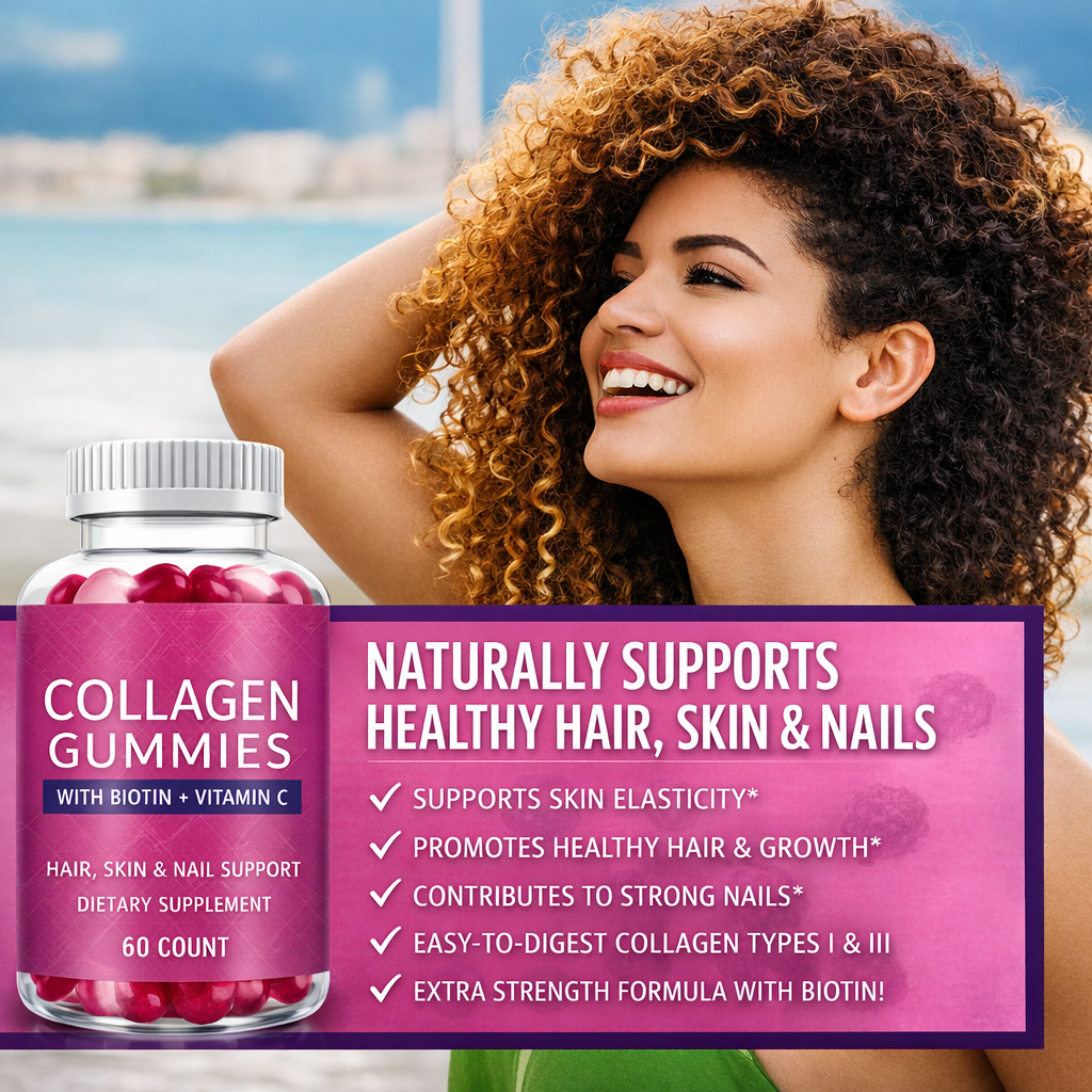 Premium Collagen Gummies with Biotin & Vitamin C